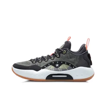 LiNing Shuai 14 Low Anti Slip Wear Resistant Low Top Basketball Shoes Men's Black Green