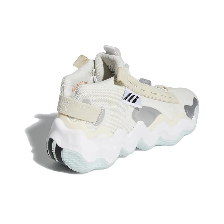 Adidas Exhibit B Candace Parker Mid Off White Silver Ecru Tint Women's-3