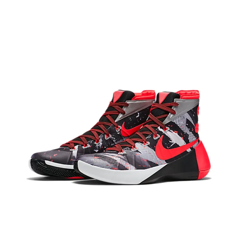 Nike Hyperdunk 2015 White Bright Crimson Black-2