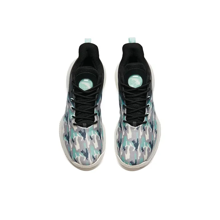 Anta Cushioning Anti-Slip And Wear-Resistant Low-Top Performance Basketball Shoes Men's White Green Black-3