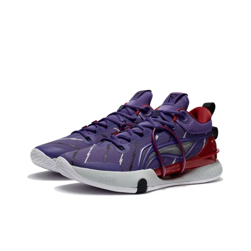 LINING Speed 8 Basketball Shoes Men Low Top Ultraviolet-2