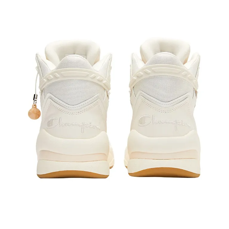 Champion Basketball Shoes Women's High Top Milk White-3
