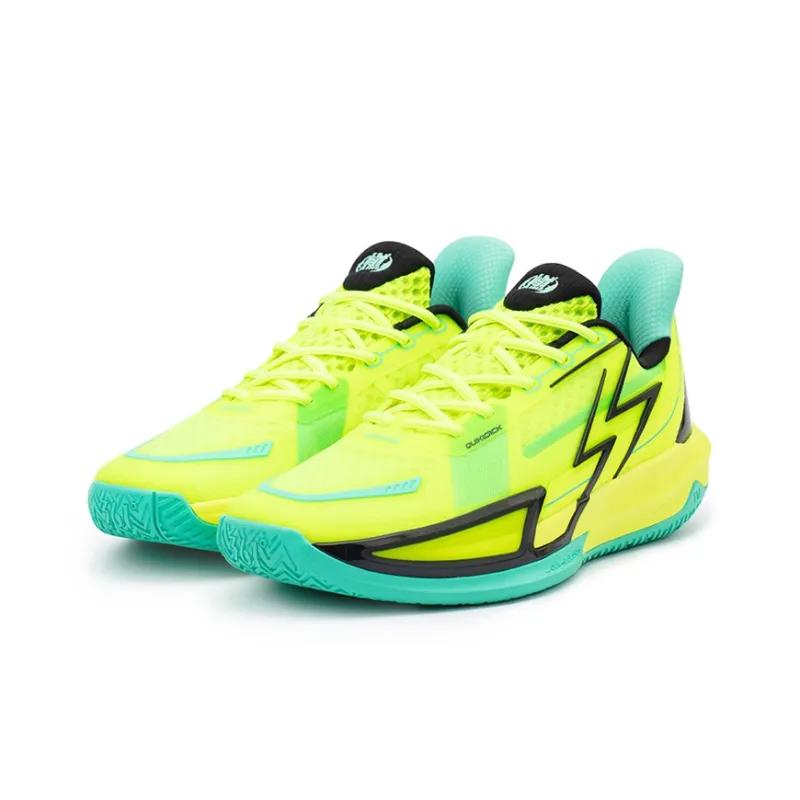 361° Big3 4.0 QUICK Basketball Shoes Men Low Top Neon Solar Yellow/Obsidian Black-2