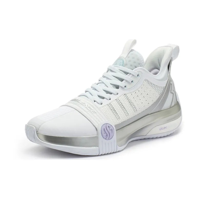 361° Chan 3 Pro Basketball Shoes Men Mid Top White/Blue-2