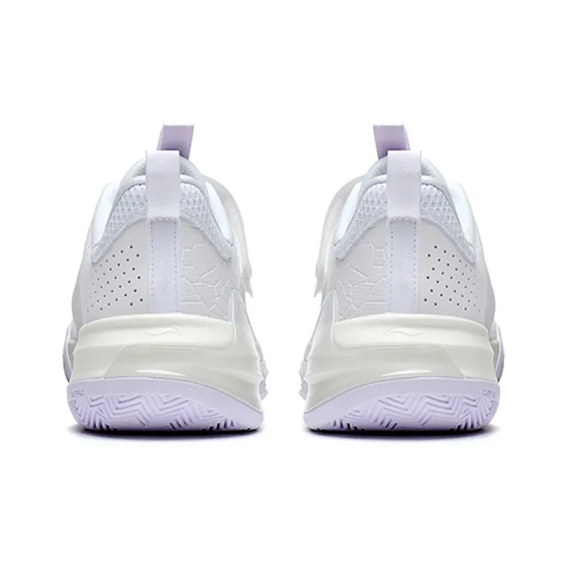 LiNing Liren3 TEAM Abrasion Resistant Breathable Low Top Professional Basketball Shoes Men's Standard White-3