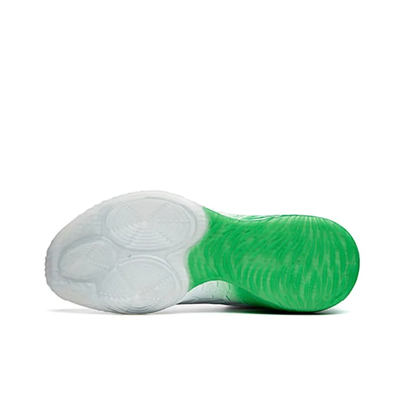 Anta GH1 Low Hayward Abrasion Resistant Breathable Low Top Basketball Shoes Men's White Green-5
