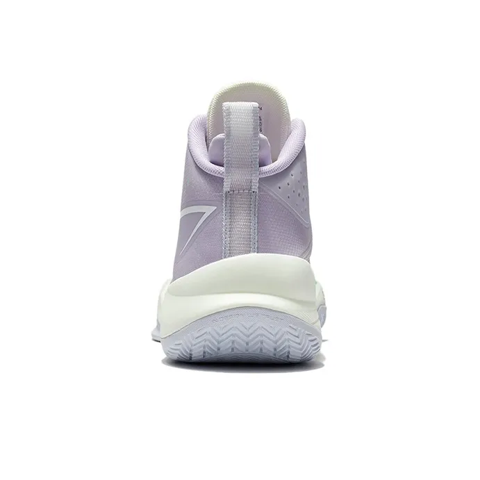 LiNing Cushioning, Slip Resistant, Abrasion Resistant, Breathable, Coverage, Support Mid Top Basketball Shoes Lilac-5