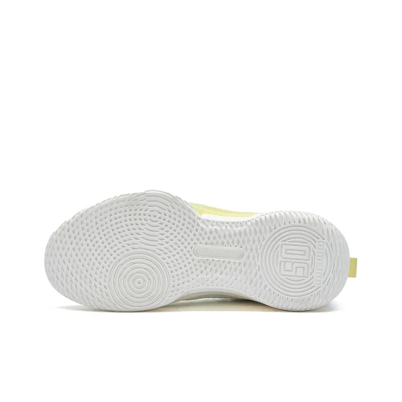 361° Ag Volley Cushioning Anti-Slip And Wear-Resistant Mid-Top Basketball Shoes White Green-4