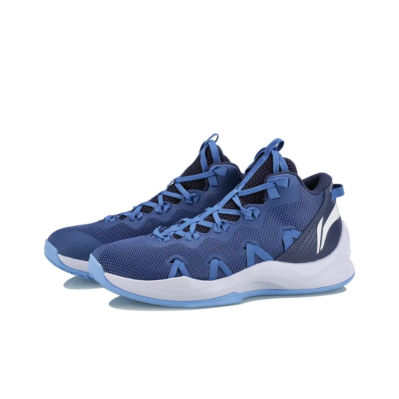 LiNing Cushioning, Slip Resistant, Abrasion Resistant, Breathable, Coverage, Support Mid Top Basketball Shoes Unisex-2