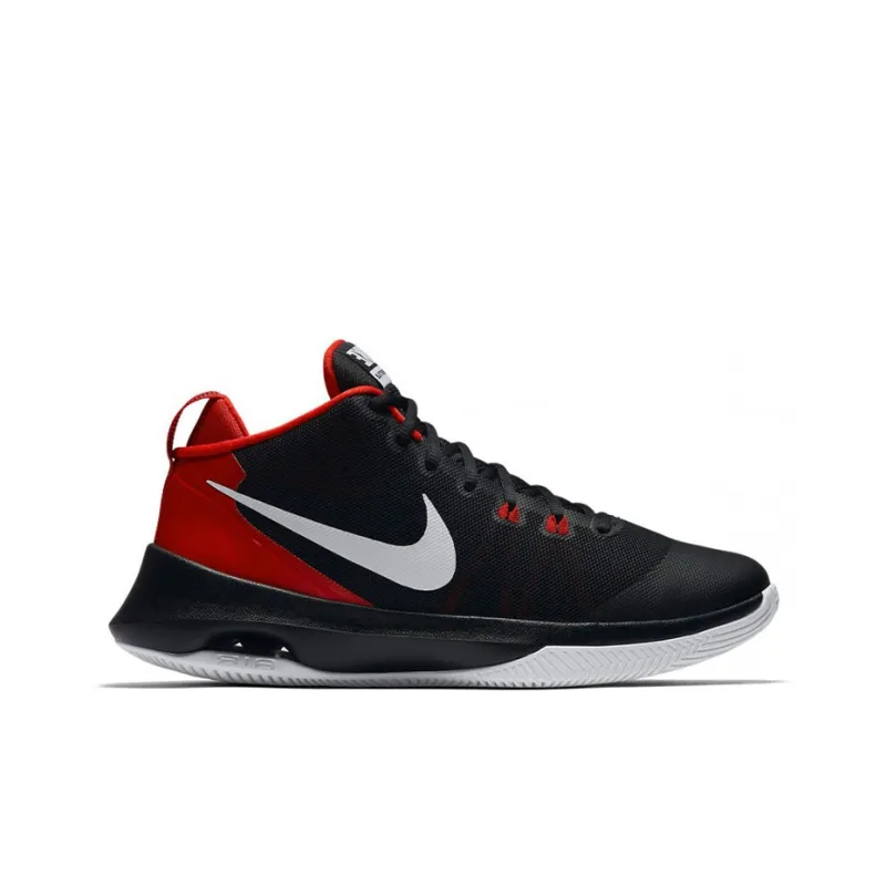 Nike Air Versitile Cushioning Anti Slip And Wear Resistant Low Top Performance Basketball Shoes Unisex Red Black White-1