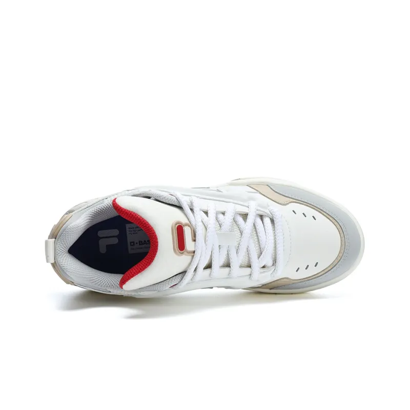 FILA FUSION Desperado Vintage Basketball Shoes 'White Grey Red' Women's-2