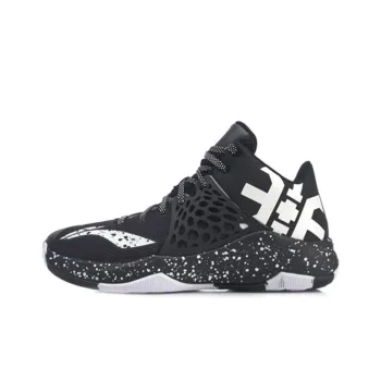 LiNing Sonic High Top Basketball Shoes Men's Black White