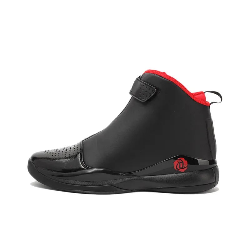 Adidas D Rose 773 Anti Slip Wear Resistant High Top Basketball Shoes Men's Obsidian Black-0