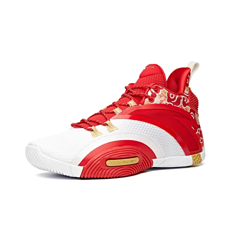 Anta UFO3.0 Low-Top Performance Basketball Shoes Men's White Gold-1