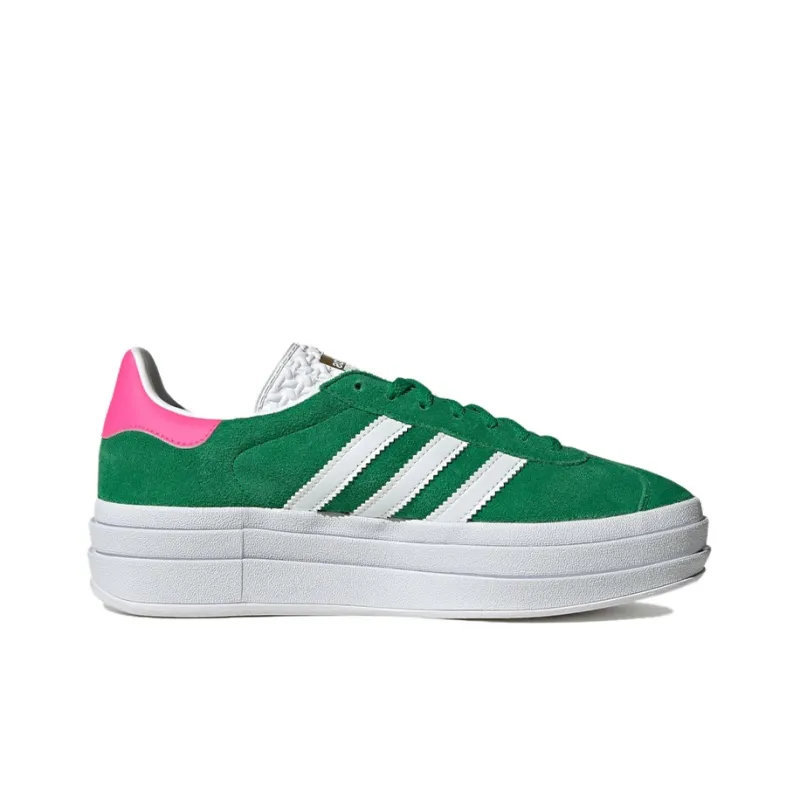 Adidas Gazelle Bold 'Green/Lucid Pink' Sneakers Women's-1