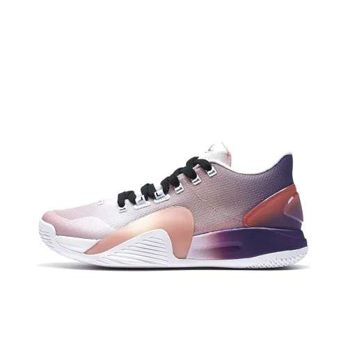 XTEP Lin Generation Basketball Shoes Men Low-Top Light Pink Purple