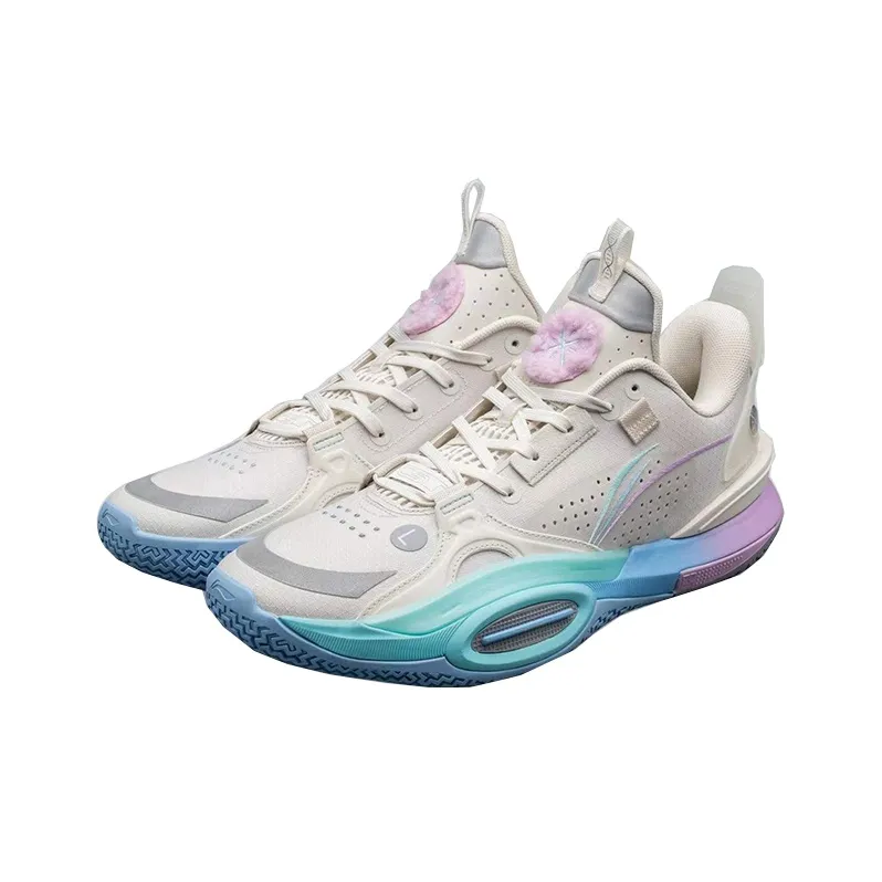 LiNing All City 10 V1 Cushioned Slip Resistant Low Top Performance Basketball Shoes Men's Pearl White PE Edition-1