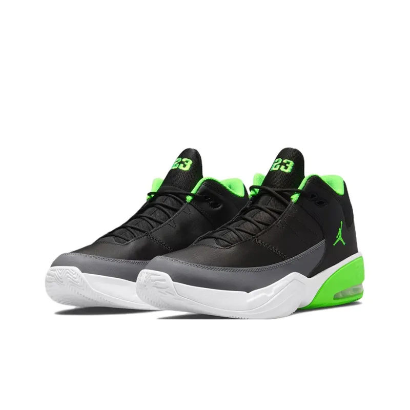 Air Jordan Max Aura 3 Mid Top Black/Green-2