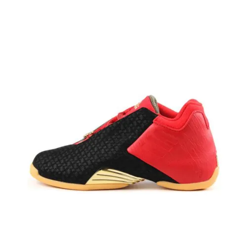 Adidas T Mac 3 Basketball Shoes Men Low-Top Black/Red