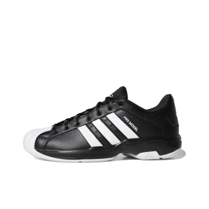Adidas Pro Model 2G Low Black White-0