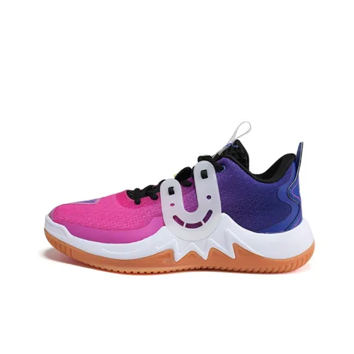 PEAK Basketball Shoes Men Mid-Top Bright Purple