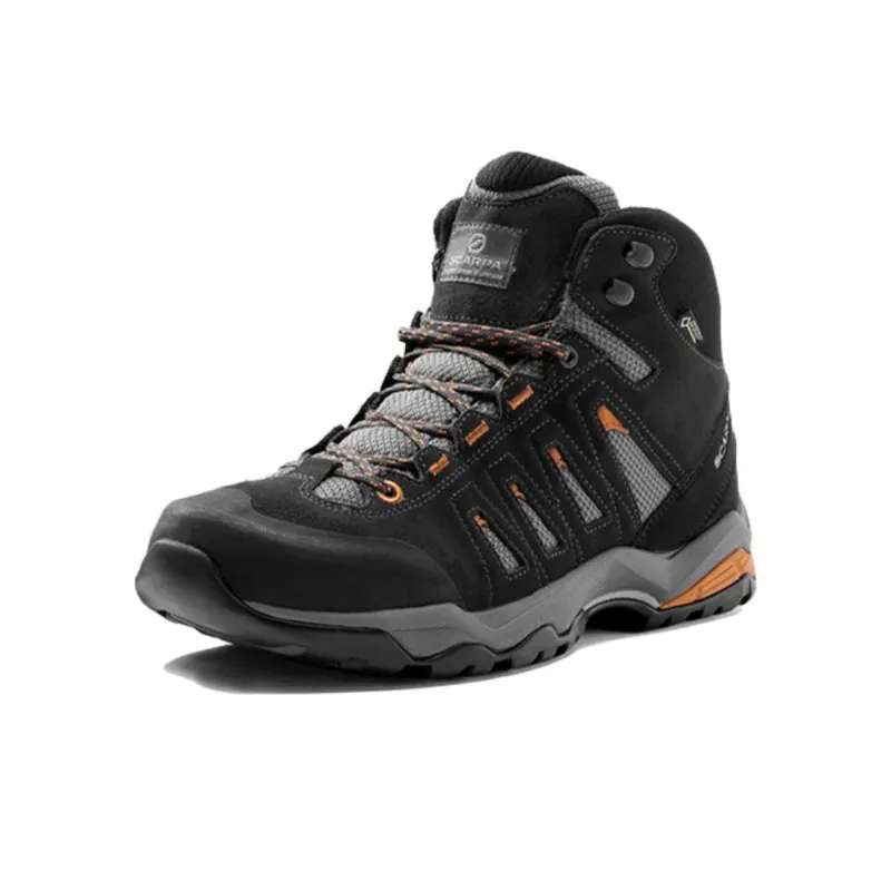 SCARPA Moraine Mulin Anti-Slip And Wear-Resistant Water-Resistant Mid-Top Trekking Shoes Men's Gray-2