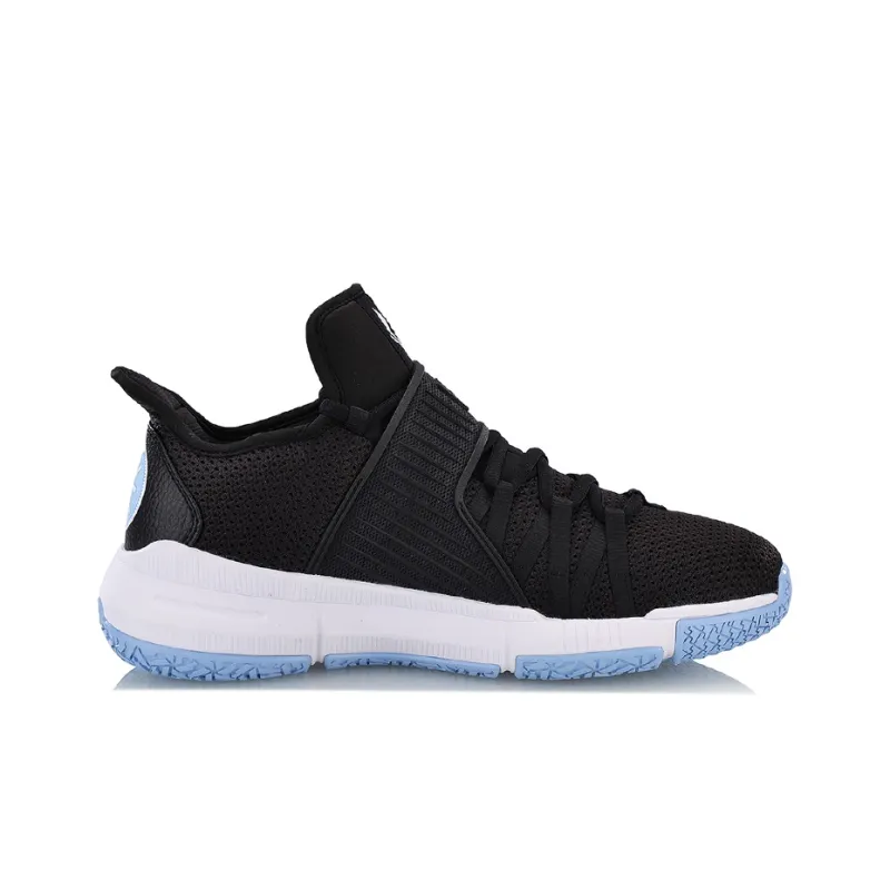 LINING All Over The Place Basketball Shoes Men Mid-Top Black/Blue-1