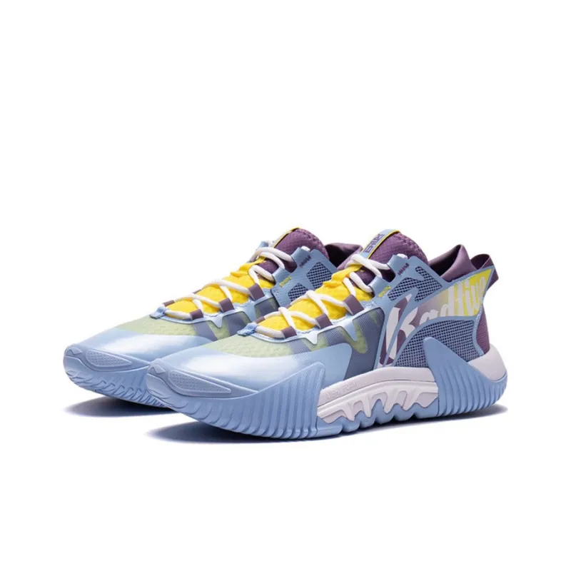LiNing Badfive 2 Low Cushioning Anti-Slip And Wear-Resistant Low-Top Basketball Shoes Men's Blue Purple-2