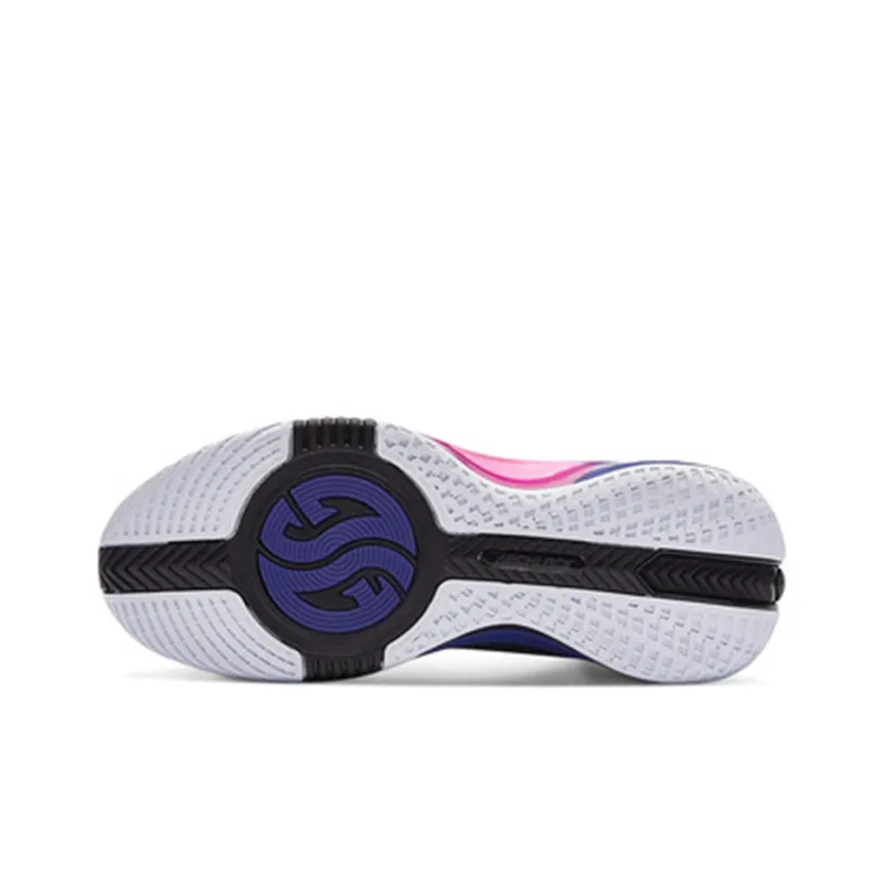 361° Chan 3 MOD Cushioning Anti-Slip And Wear-Resistant Mid-Top Performance Basketball Shoes Men's Black Purple-4