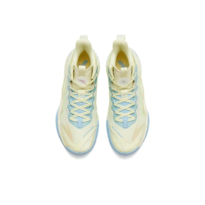 Anta Magic Cement Anti Slip Wear Resistant Low Top Basketball Shoes Men's Yellow-2