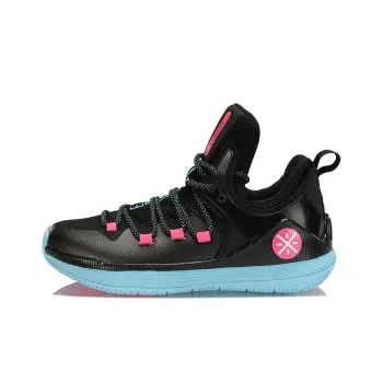 LINING The Sixth Man 2019 Basketball Shoes Men Low Top Black/Blue/Pink