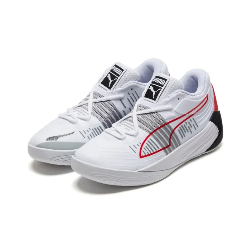 PUMA Fusion Nitro White High Risk Red-2