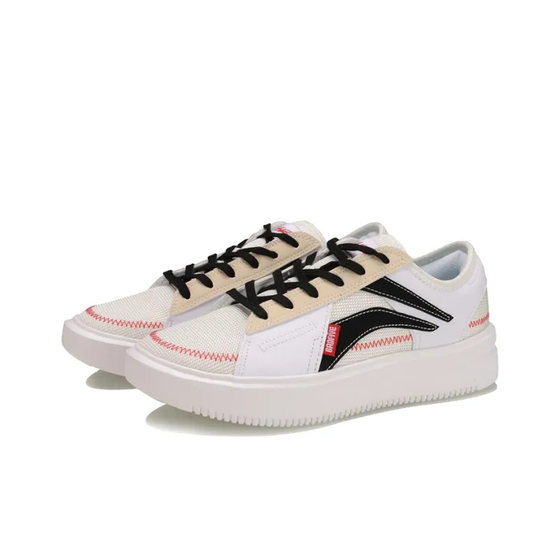LiNing Badfive The Rebel Low Top Basketball Shoes Women's White Apricot-2