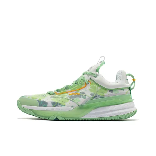 361° DVD1 Basketball Shoes Men Low-Top 361° White/Prunus Green