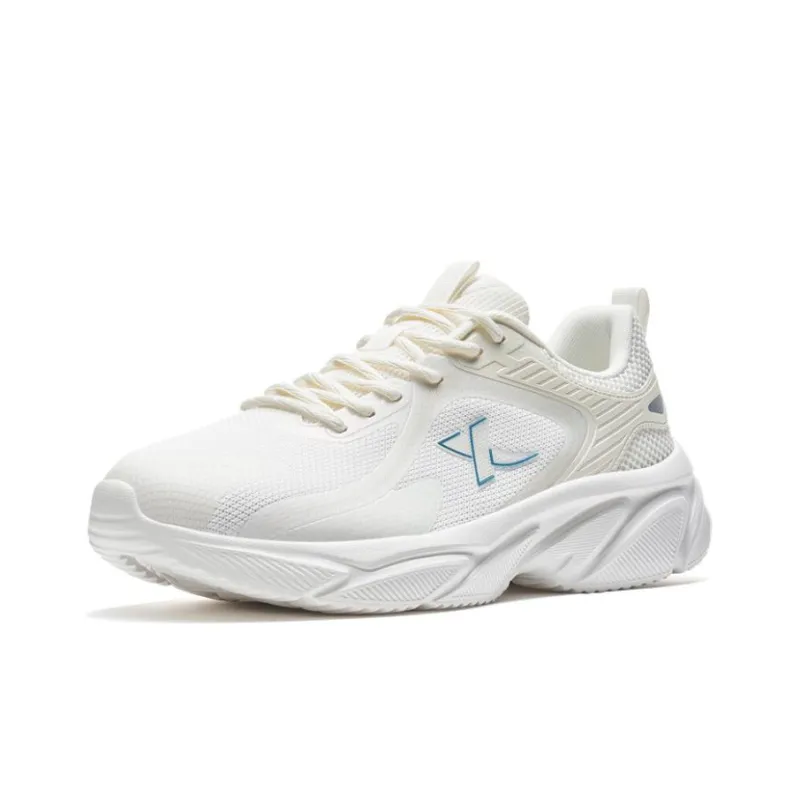 XTEP Cushioned Slip Resistant Low Top Running Shoes Men's White Blue-1