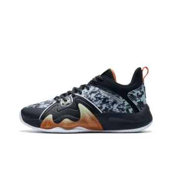XTEP War Mastiff 3.5 Cushioned Slip Resistant Abrasion Resistant Low Top Basketball Shoes Men's Black Green