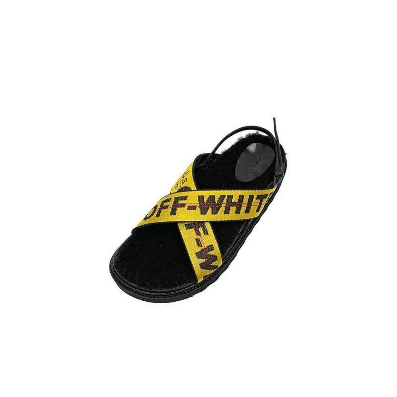 OFF-WHITE Strap Sandals Women's Black Yellow-1