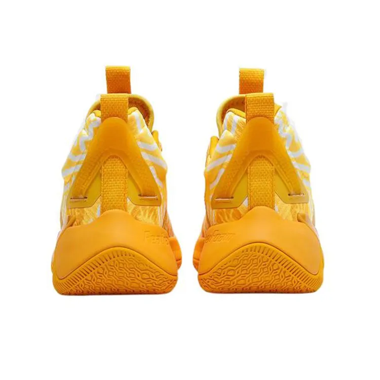 XTEP Levitation 6 Anti Slip And Wear Resistant Coverage Mid Top Performance Basketball Shoes Men's Yellow-3