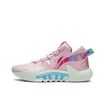 LiNing Badfive 2 Low Cushioning Anti Slip And Wear Resistant Low Top Basketball Shoes Men's Pink