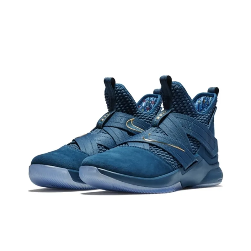 Nike LeBron Soldier 12 Sfg Epn 'Blue Gold'-1