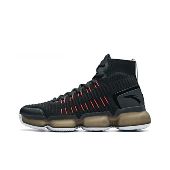 ANTA Basketball Shoes Men High Top Black/Race Red