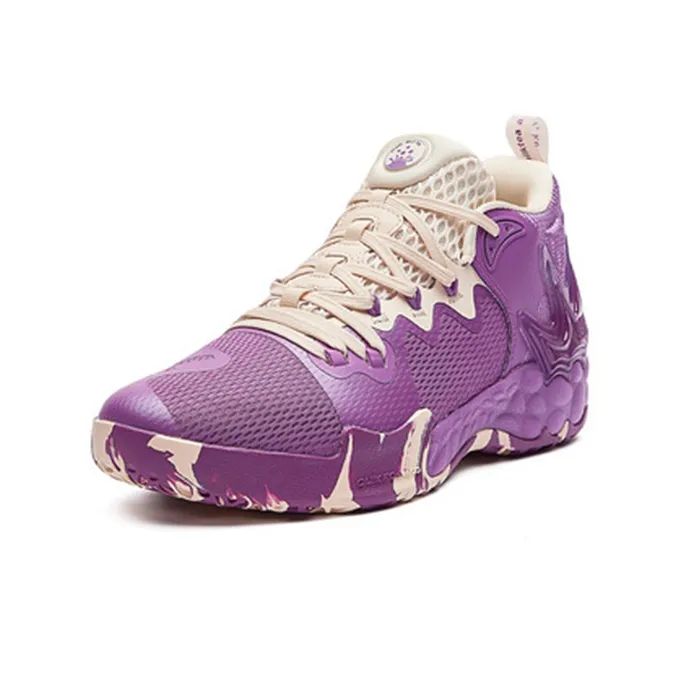 361° LAVA Series Shock Absorbers With Slip Resistant And Abrasion Resistant Properties Mid Top Basketball Shoes Men's-1