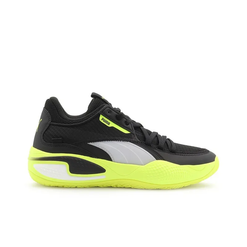 PUMA Court Rider Black Yellow Alert-1