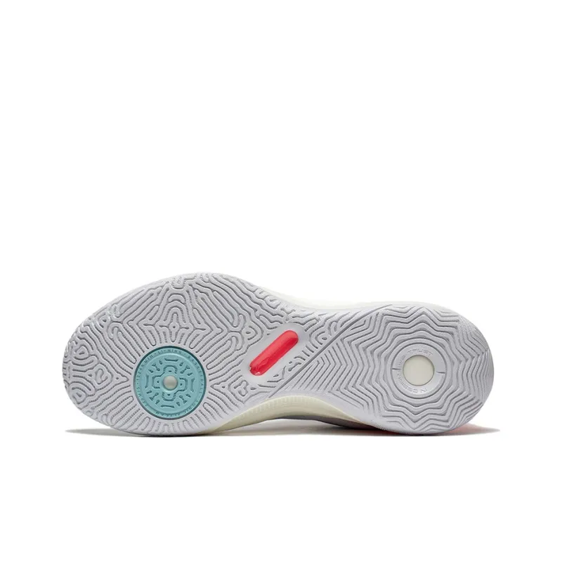 LiNing SONIC Team Anti Slip And Wear Resistant Support Rebound Mid Top Basketball Shoes Men's Standard White-4