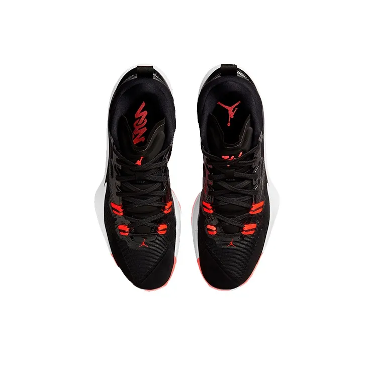 Jordan Zion 1 Black White Bright Crimson-3