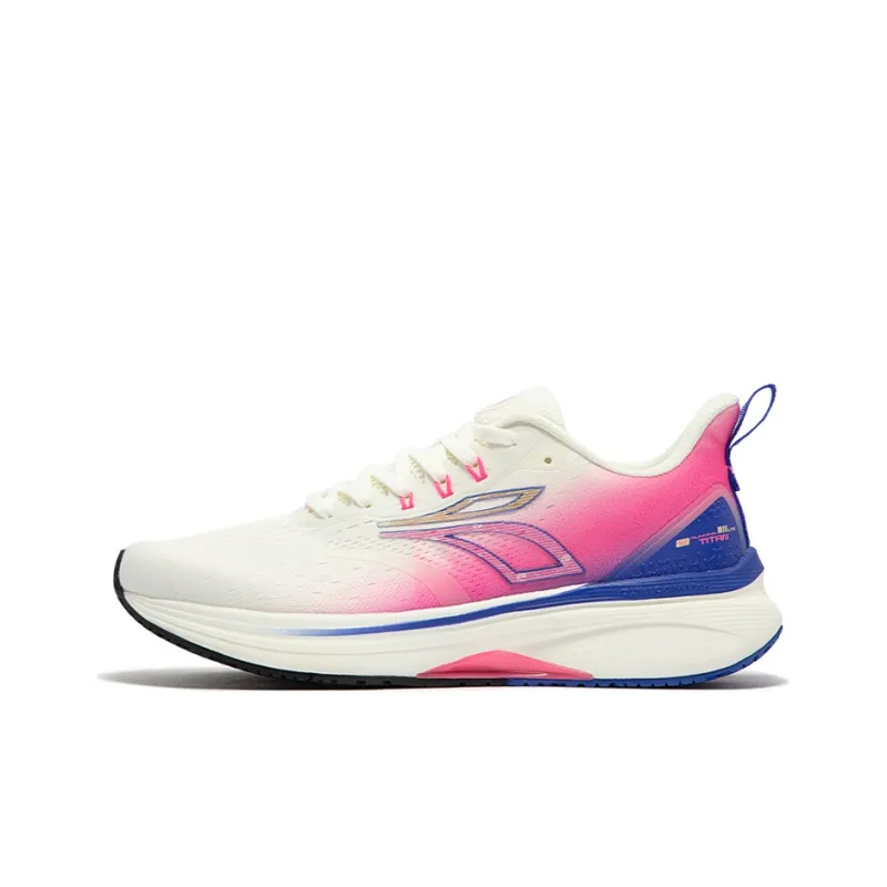 361° Titan Lite Wear Resistant Slip Resistant Low Top Running Shoes Men's Pink White-0