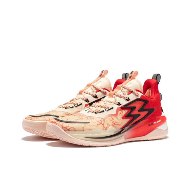 361° Big3 3.0 Pro Cushioning Wear-Resistant Low-Top Basketball Shoes Men's Magma Red-3