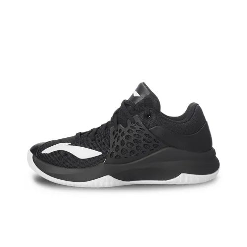 LiNing SONIC TD Shock Absorbers With Slip Resistant Features Low Top Performance Basketball Shoes Men's Black