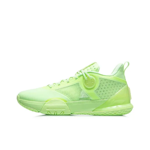 LINING 6 Throughout The Day Basketball Shoes Men Low-Top Fluorescent Ice Yellow