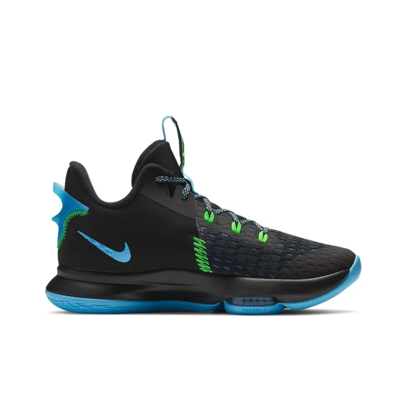 Nike LeBron Witness 5 'Black Light Blue Fury'-1